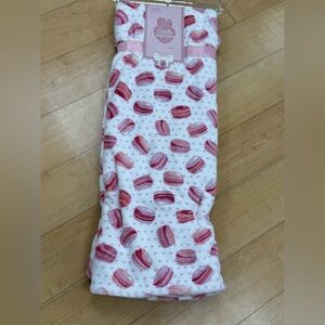Pink and White Macaron Blanket
